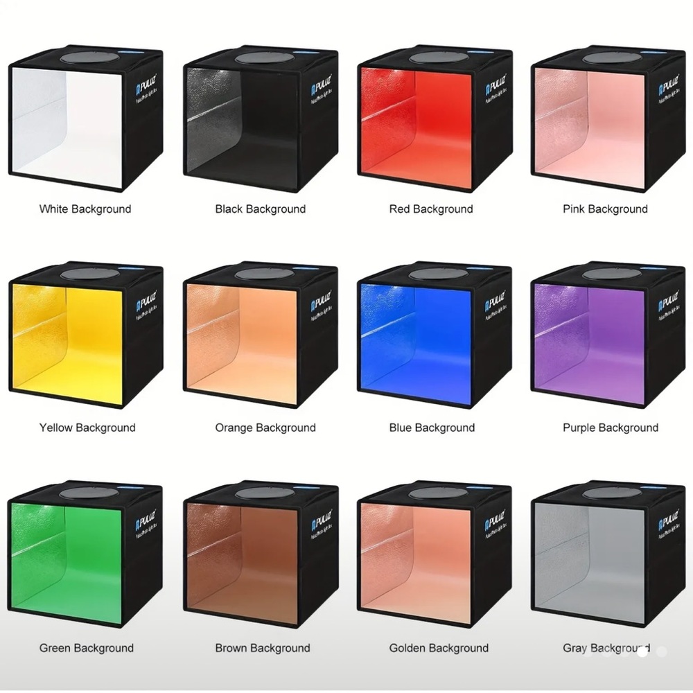 Photo Studio Light Box 9.8 inch with 12 Colors Backdrops - Picture 4 of 9